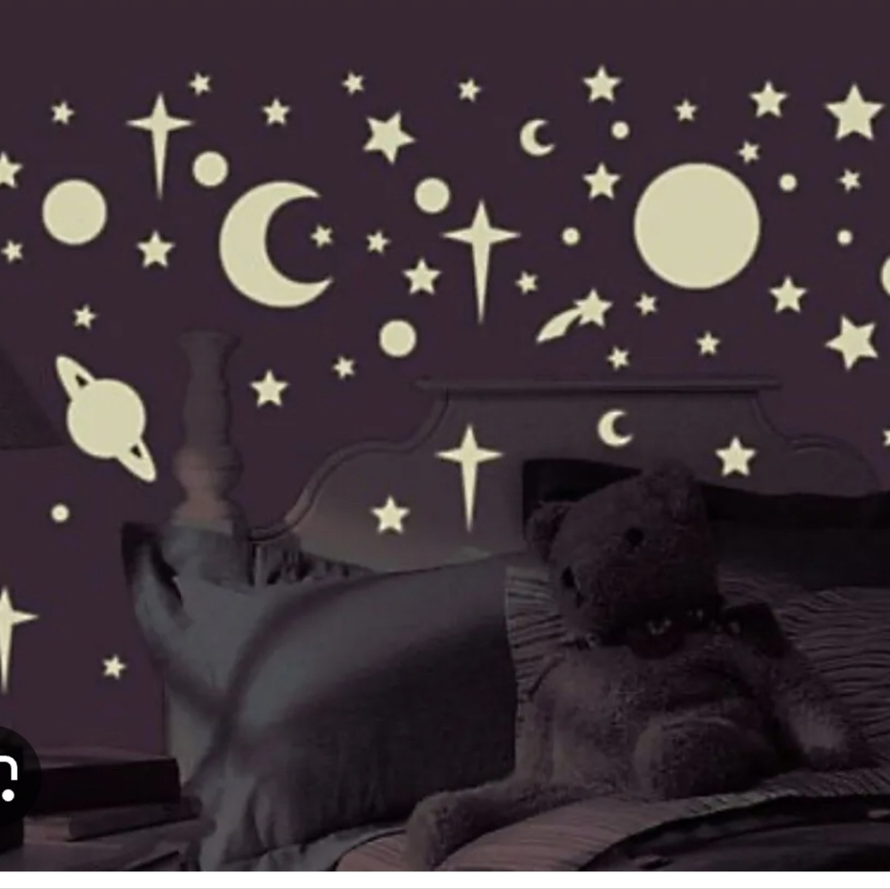 Roommates Glow-in-the-Dark Celestial Wall Decals